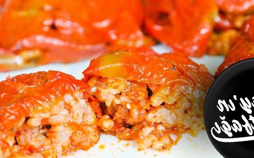 etli kuru biber dolması